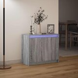  Komoda s LED boja sivog hrasta sonome 72x34x61 cm drveni | shoptok.hr