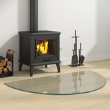 vidaXL Steklena plošča za kamin polkrožna 1000x600 mm | Shoptok.si