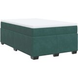 vidaXL Box spring krevet s madracem tamnozeleni 120x200 cm baršunasti | shoptok.hr