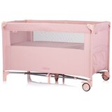 Chipolino putni krevetić s pomičnom stranicom Relax Pink Marshmellow Linen | shoptok.hr
