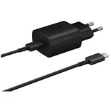 Samsung stenski polnilec + polnilni kabel usb-c na usb-c, 25 w, črn