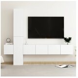 Komplet TV omaric 5-delni bela iverna plošča | Shoptok.si