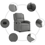  Električni naslonjač na podizanje od tkanine tamnosivi | shoptok.hr