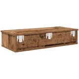 vidaXL Zidna polica s ladicama staro drvo 80x34x17cm konstruirano drvo | shoptok.hr