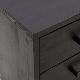  Noćni ormarići 2 kom crni 36 x 30 x 45 cm od masivne borovine | shoptok.hr