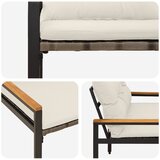  Vanjska klupa 2 -Seater 116 x 67,5 x 72 cm poliratan | shoptok.hr