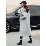DStreet Płaszcz damski oversize MANTOVA długi jasnoszary Cene