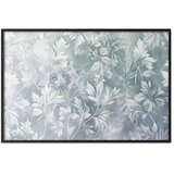  Plakat - Worn Floral Patterns in Muted Turquoises 60x40 Crni okvir | shoptok.hr