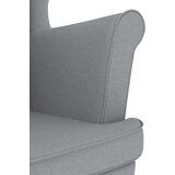  Fotelja svjetlosiva 74x84x100 cm od tkanine | shoptok.hr