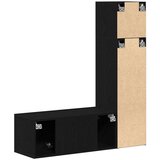  3-dijelni set TV ormarića crni hrast od umjetnog drva | shoptok.hr