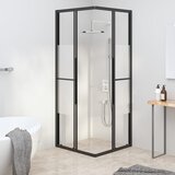  Tuš-kabina napola matirana ESG 80 x 80 x 180 cm crna | shoptok.hr