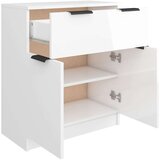  Komoda sjajna bijela 60x30x70 cm od konstruiranog drva | shoptok.hr