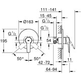 Grohe 32590002 Start QuickFix (1 priključek) pokrivna plošča za tuš | Shoptok.si