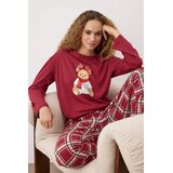 TRENDYOLMILLA Ženski set pidžame Thmaw26Pt00170, Bordo Cene