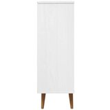 vidaXL omarica za čevlje bela 59,5x35x103 cm trdna borovina | Shoptok.si