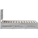  Konstrukcija postelje Siva Sonoma 75 x 190 cm Inženirsko leseno, (5000121220) | Shoptok.si