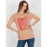 FANCY T-shirt-FA-TS-8406.82P-camel | Shoptok.si