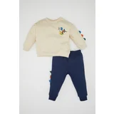 Defacto Baby Boy 3D Printed Thin Sweatshirt Tracksuit Bottom 2-Piece Set