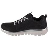 Skechers Niske tenisice 'Graceful Get Connected' crna / bijela | shoptok.hr