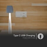 LED prigušiva punjiva dodirna stona lampa LED/3W/5V 3000-6000K bela | Eponuda.com