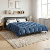 Puni Polna celoletna prevleka Temno modra 200 x 220 cm Mikrovlakna, (5000284545) | Shoptok.si