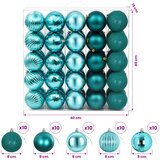  Set božićnih kuglica 50 kom. Zelena 8 cm Polistiren | shoptok.hr