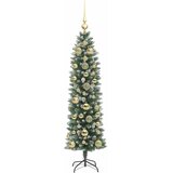  Umjetno vitko božićno drvce Zelena i bijela 150 cm | shoptok.hr