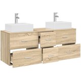  Set ormarića za kupaonicu 3 kom. Hrast sonoma Smeđa 49,5 x 41 x 62,5 cm | shoptok.hr