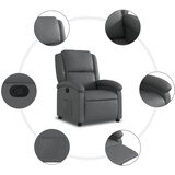 Naslonjač od umjetne kože sivi | shoptok.hr