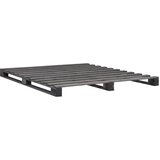 The Living Store Posteljni okvir iz palet siva trdna borovina 200x200 cm - Posteljni Okvir, (21490387) | Shoptok.si