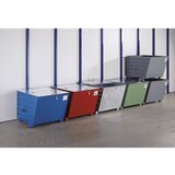 eurokraft pro Prekucni zaboj za zlaganje, prostornina 0,55 m³, modra RAL 5010 | Shoptok.si