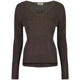 NEW BEHAVE L/S GLITTER PULLOVER KNT Smeđa