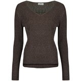 JDY Puloverji JDYNEW BEHAVE L/S GLITTER PULLOVER KNT Kostanjeva Cene