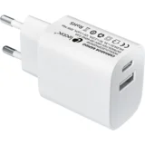 Carrier 20W Hitra obremenitev 1 USB Type-C PD 1 USB-A Blanco, (21262281)