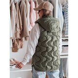 DStreet Kamizelka damska przejściowa pikowana VESOLITA zielona | Shoptok.si