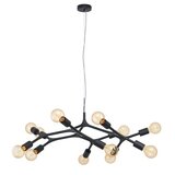 Eglo Viseča svetilka EGLO Bocadella (12 x 60 W, črne barve, višina: 110 cm) | Shoptok.si