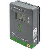 Qoltec Solar MPPT Charge Controller with Temperature Sensor 20A |12V /24V | LCD | 2 x USB | shoptok.hr