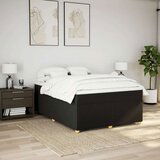  Krevet s oprugama i madracem crni 140 x 190 cm od tkanine | shoptok.hr