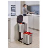 Joseph Joseph Jeklen koš za smeti za ločevanje odpadkov v srebrni barvi 40 l Totem Compact – | Shoptok.si