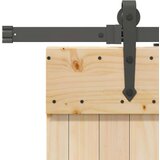 vidaXL Drsna vrata s kompletom vodil 90x210 cm trdna borovina | Shoptok.si