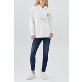 Lee Cooper Ella Women's Hooded Sweatshirt Ecru Cene