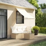 vidaXL Tenda na uvlačenje krem 100 x 150 cm od tkanine i čelika | shoptok.hr