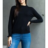 Gemre Black soft sweater decorated with a frill Luel | shoptok.hr