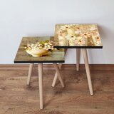 Hanah home 2Shp456 - multicolor multicolor nesting table (2 pieces) | ePonuda.com