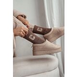Milena Women's frosted socks with letter C brown | shoptok.hr