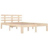  Posteljni okvir iz trdnega lesa 140x190 cm, (20644627) | Shoptok.si