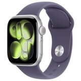 Apple watch S11 gps 46mm silver aluminium case with purple fog sport band - m/l (meva4rk/a) Cene