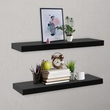  Plutajuće zidne police 2 kom crne 80 x 20 x 3,8 cm | Eponuda.com