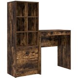 vidaXL Miza s shrambo s predalom 2 pcs Dimljeni oreh 70 x 40 x 76 cm, (5000044683) | Shoptok.si
