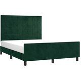  Okvir za krevet bez madraca tamnozeleni 140x190 cm baršunasti | shoptok.hr